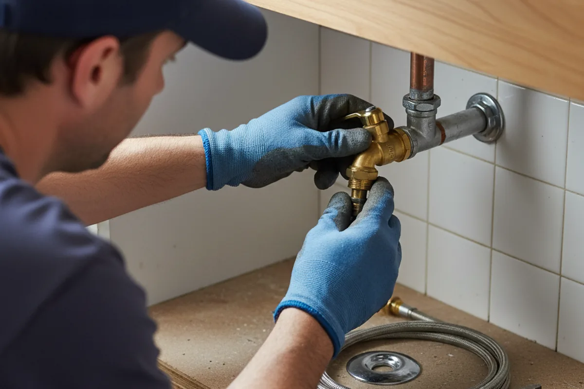 Shutoff valve and fitting work during Emergency Plumbing in Williston